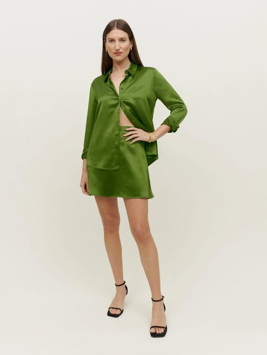 Reformation Dresses & Skirts - Reformation Benson Silk Skirt